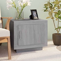 vidaXL Soffbord grå sonoma-ek 51x50x45 cm konstruerat trä