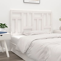 vidaXL Sänggavel vit 155,5x4x100 cm massiv furu