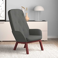 vidaXL Vilstol mörkgrå sammet