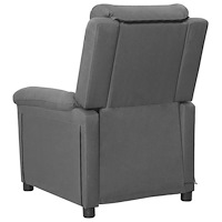 vidaXL Massagefåtölj ljusgrå tyg