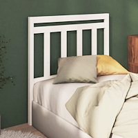 vidaXL Sänggavel vit 106x4x100 cm massiv furu