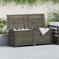 vidaXL Dynbox för trädgården antracit 150x50x56 cm massivt granträ