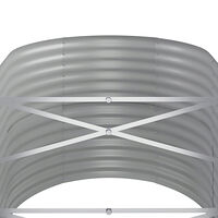 vidaXL Odlingslåda pulverlackerat stål 152x80x68 cm antracit