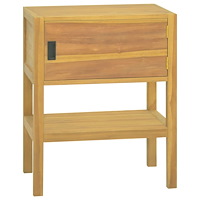 vidaXL Badrumsskåp 60x40x75 cm massivt teakträ