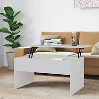 vidaXL Soffbord vit 80x50,5x41,5 cm konstruerat trä