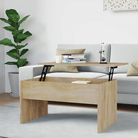 vidaXL Soffbord sonoma-ek 80x50,5x41,5 cm konstruerat trä