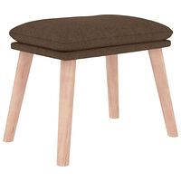 vidaXL Fotpall brun 45x29,5x35 cm tyg