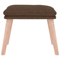 vidaXL Fotpall brun 45x29,5x35 cm tyg