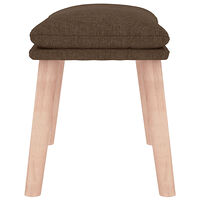 vidaXL Fotpall brun 45x29,5x35 cm tyg