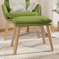 vidaXL Fotpall ljusgrön 45x29,5x35 cm sammet