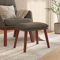 vidaXL Fotpall grå 45x29,5x35 cm konstläder