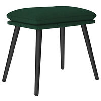 vidaXL Fotpall mörkgrön 45x29,5x35 cm tyg