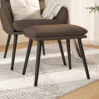 vidaXL Fotpall taupe 45x29,5x35 cm tyg