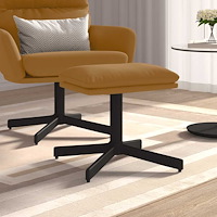 vidaXL Fotpall brun 60x60x36 cm sammet