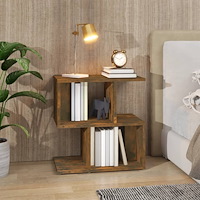 vidaXL Sängbord rökfärgad ek 50x30x51,5 cm konstruerat trä