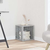 vidaXL Sidobord grå sonoma 33x33x34,5 cm konstruerat trä