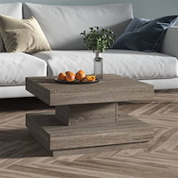 vidaXL Soffbord grå 60x60x35 cm MDF