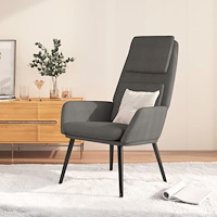 vidaXL Vilstol ljusgrå tyg