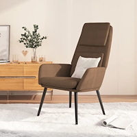 vidaXL Vilstol brun tyg