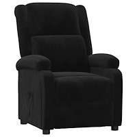 vidaXL Reclinerfåtölj svart sammet