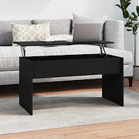 vidaXL Soffbord svart 102x50,5x52,5 cm konstruerat trä