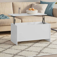 vidaXL Soffbord vit 102x55,5x52,5 cm konstruerat trä