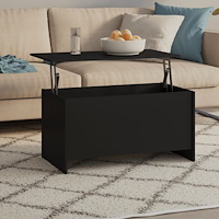 vidaXL Soffbord svart 102x55,5x52,5 cm konstruerat trä