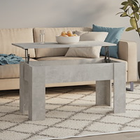 vidaXL Soffbord betonggrå 101x49x52 cm konstruerat trä