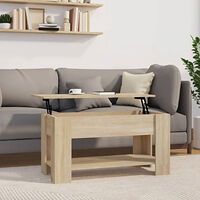 vidaXL Soffbord sonoma-ek 101x49x52 cm konstruerat trä