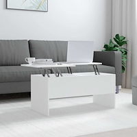 vidaXL Soffbord vit 102x50,5x46,5 cm konstruerat trä