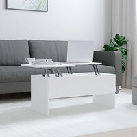 vidaXL Soffbord vit 102x50,5x46,5 cm konstruerat trä