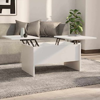 vidaXL Soffbord vit 80x50x42,5 cm konstruerat trä