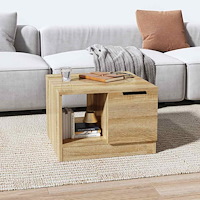 vidaXL Soffbord sonoma-ek 50x50x36 cm konstruerat trä