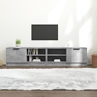 vidaXL Tv-bänkar 2 st betonggrå 80x35x36,5 cm konstruerat trä