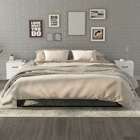 vidaXL Sängbord 2 st vit 40x35x47,5 cm