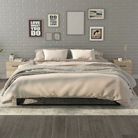 vidaXL Sängbord 2 st sonoma-ek 40x35x47,5 cm