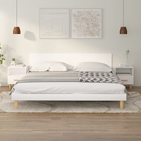 vidaXL Sängbord 2 st vit 40x35x47 cm