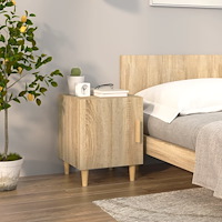 vidaXL Sängbord sonoma-ek konstruerat trä