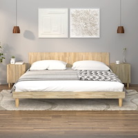 vidaXL Sängbord 2 st sonoma-ek konstruerat trä