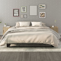 vidaXL Sängbord 2 st sonoma-ek konstruerat trä