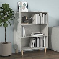 vidaXL Skänk betonggrå 69,5x32,5x90 cm konstruerat trä