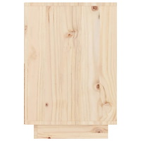 vidaXL Sängbord 60x34x51 cm massiv furu