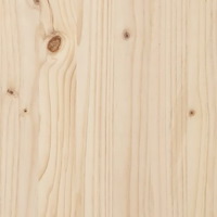 vidaXL Sängbord 60x34x51 cm massiv furu