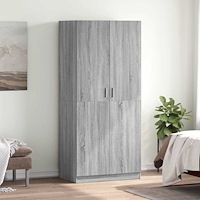 vidaXL Klädhängare grå sonoma 80x52x180 cm konstruerat trä