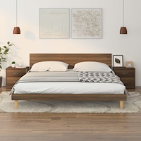 vidaXL Sängbord 2 st brun ek 40x30x40 cm konstruerat trä