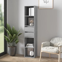 vidaXL Bokhylla grå sonoma 36x30x171 cm konstruerat trä