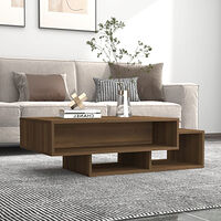 vidaXL Soffbord brun ek 105x55x32 cm konstruerat trä
