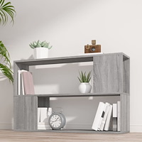 vidaXL Bokhylla grå sonoma 100x24x63 cm konstruerat trä