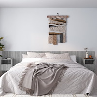 vidaXL Sänggavel med lådor grå sonoma konstruerat trä