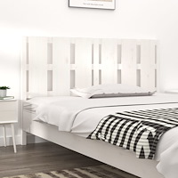 vidaXL Sänggavel vit 155,5x4x100 cm massiv furu